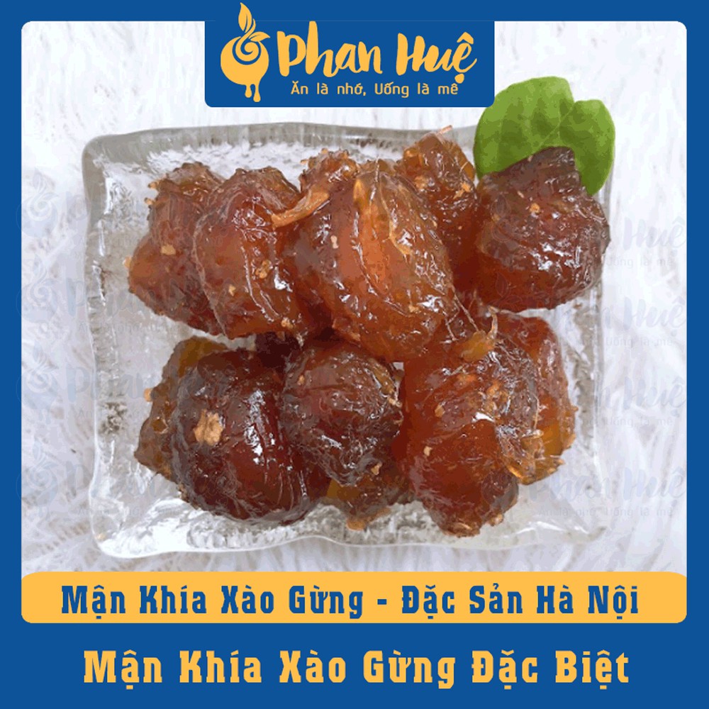 Ô mai xí muội mận khía xào gừng chua ngọt Phan Huệ hộp 100g 300g 500g đặc sản Hà Nội