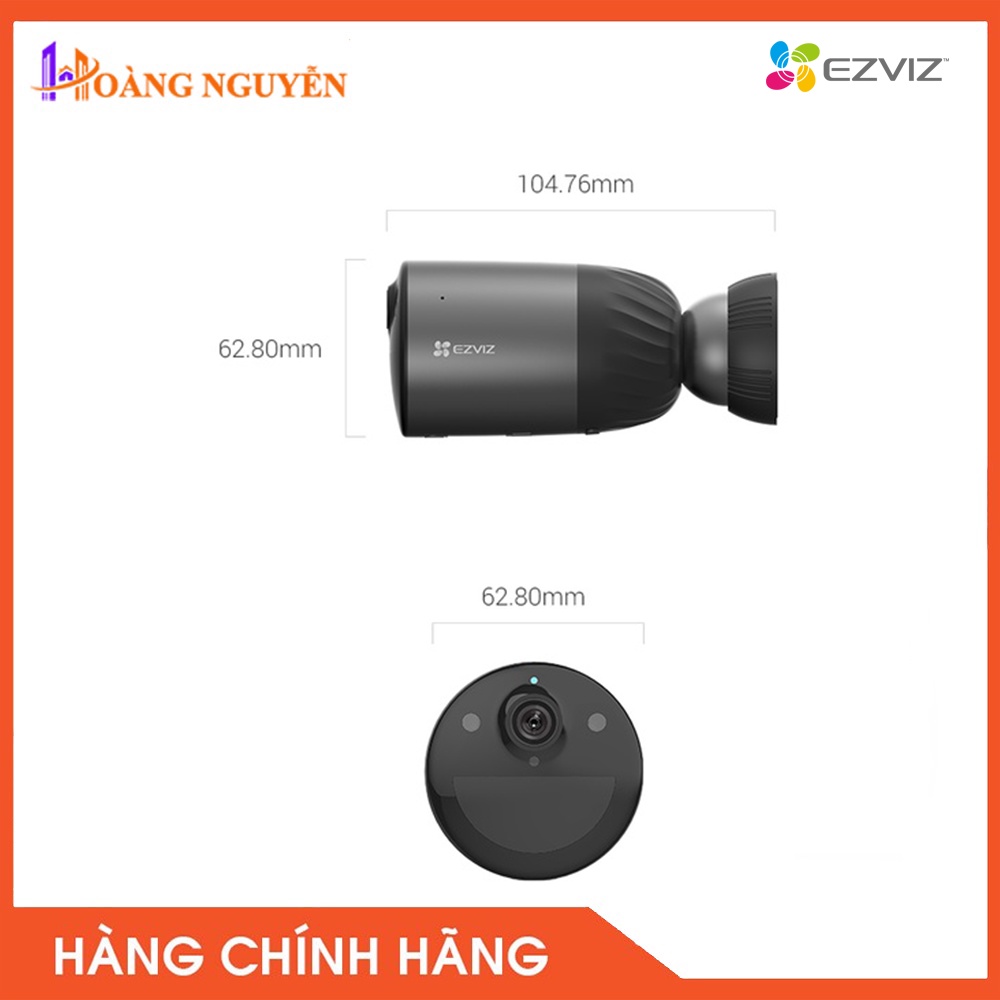 [HÀNH CHÍNH HÃNG] Camera IP Wifi Dùng Pin EZVIZ BC1C_2MP - Phát Hiện Chuyển Động, Hỗ Trợ Đàm Thoại Hai Chiều, Chuẩn IP66