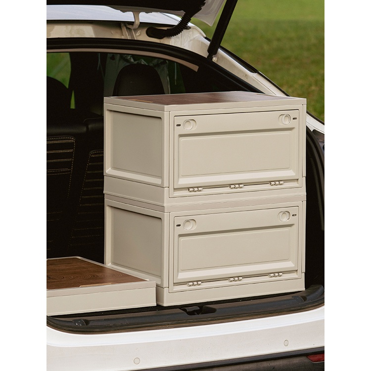 Thùng đựng đồ có thể xếp chồng có nắp đậy đa năng sắp xếp gọn gàng màu ngẫu nhiên