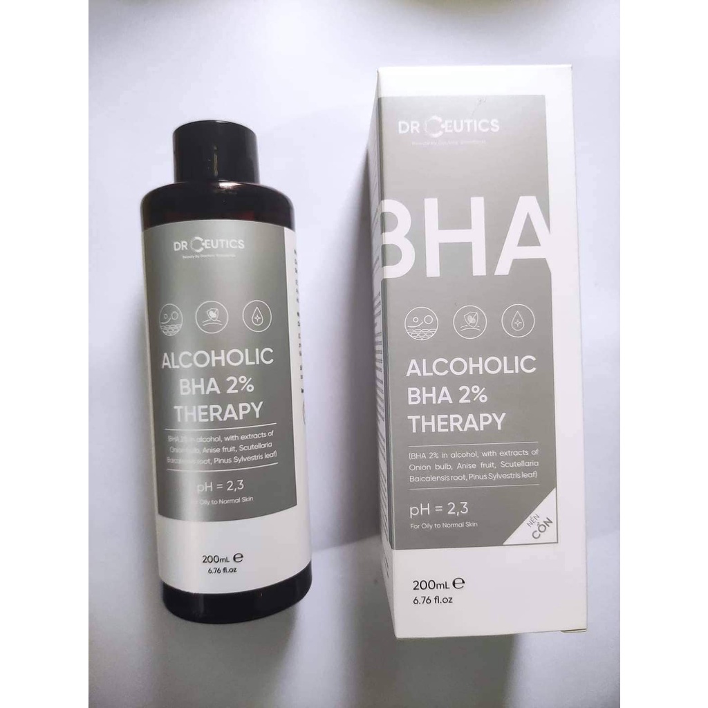 TONER DÀNH CHO DA DẦU ALCOHOLIC BHA 2% THERAPY DR CEUTICS 200ML - 12946