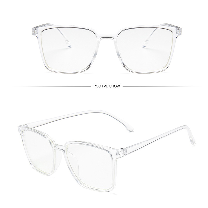 Gọng kính cận nam nữ nhựa dẻo siêu bền, vuông to