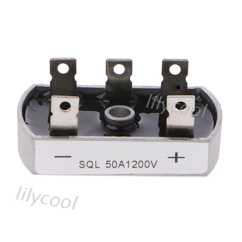 Mô đun chỉnh lưu kiểu cầu điốt 3 pha SQL50A 50Amp 50A 1200V vỏ ngoài bằng kim loại