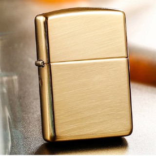 Bật lửa Zippo bóng màu vàng đồng