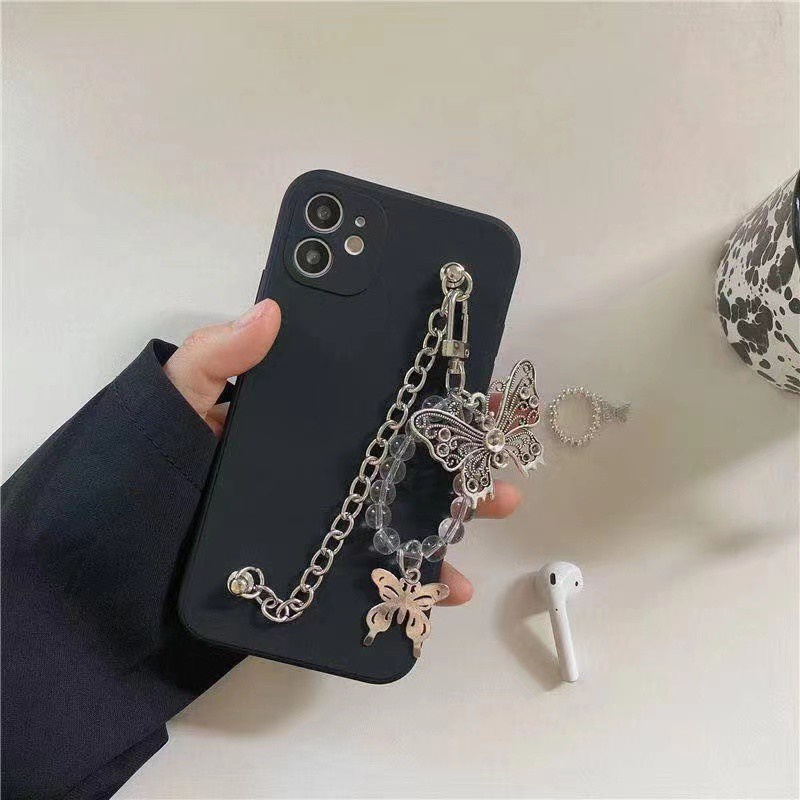 vivo 1609 1606 1611 1610 1601 1603 1716 1723 1718 1726 1713 1714 1724 1725 1727 1728 1719 fashion butterfly metal bracelet mobile phone case personality creative Bracelet TPU silicone mobile phone soft cover fall protection cover