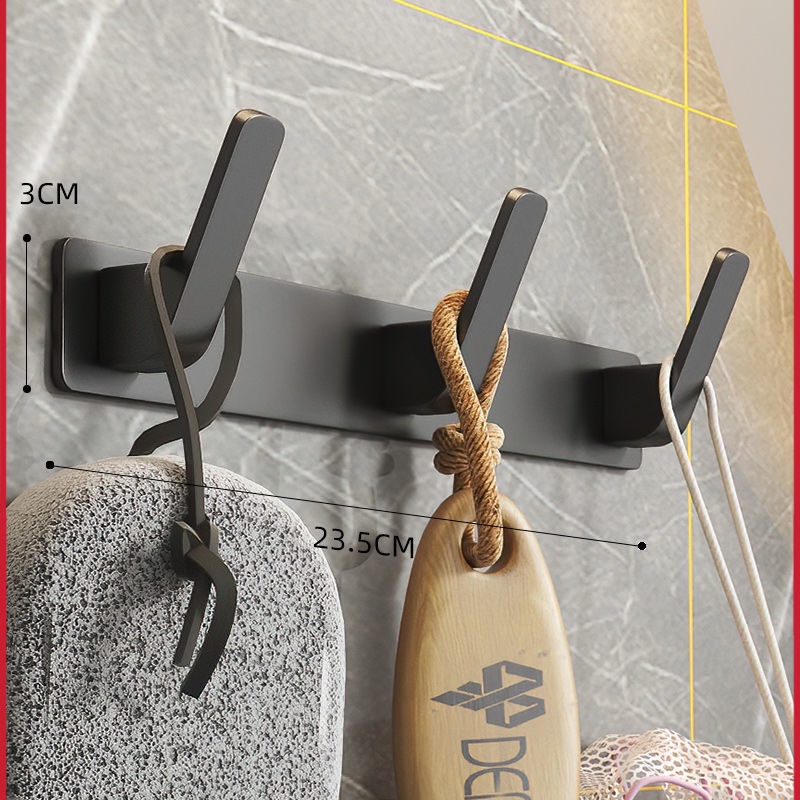 Móc Dán Tường Bằng Hợp Kim Nhôm Dày Dặn Siêu Chắc Tiện Dụng Cho Nhà Tắm