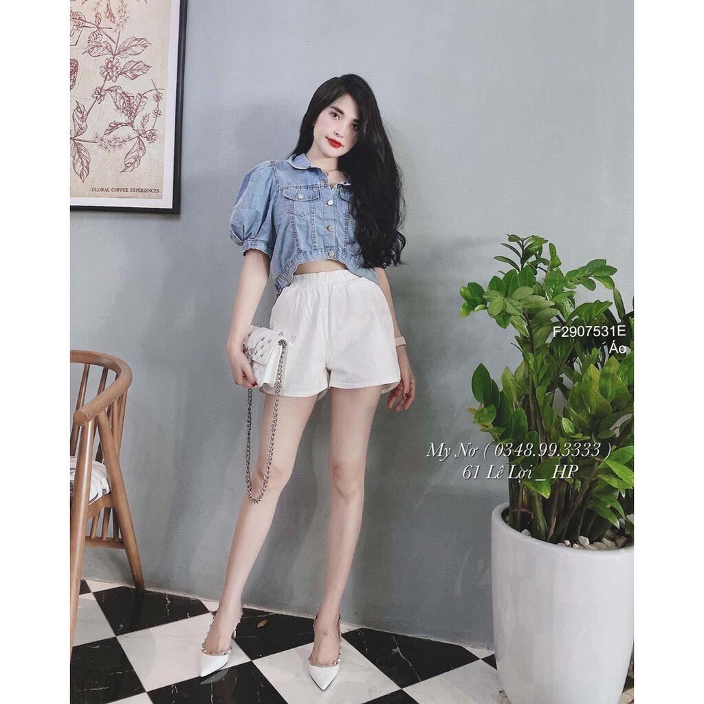 Áo Khoác jean nữ cực đẹp vải denim tốt full team mác-black fahsion shop-htb8