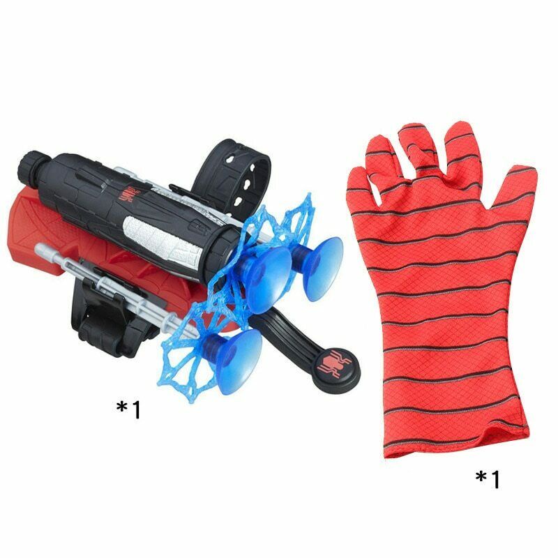 Set 1 Găng Tay Bắn Găng Tay Hóa Trang Người Nhện 3X/ 3 Cốc Hút