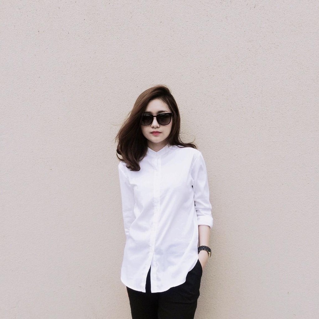 Usthebasic - [Shopee Exclusive] Áo sơ mi Collarless Shirt