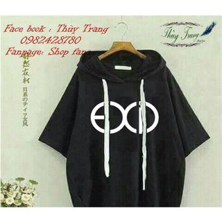 Áo hoodie exid tay lỡ