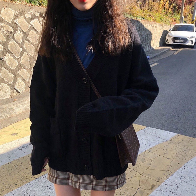 Áo cadigan basic