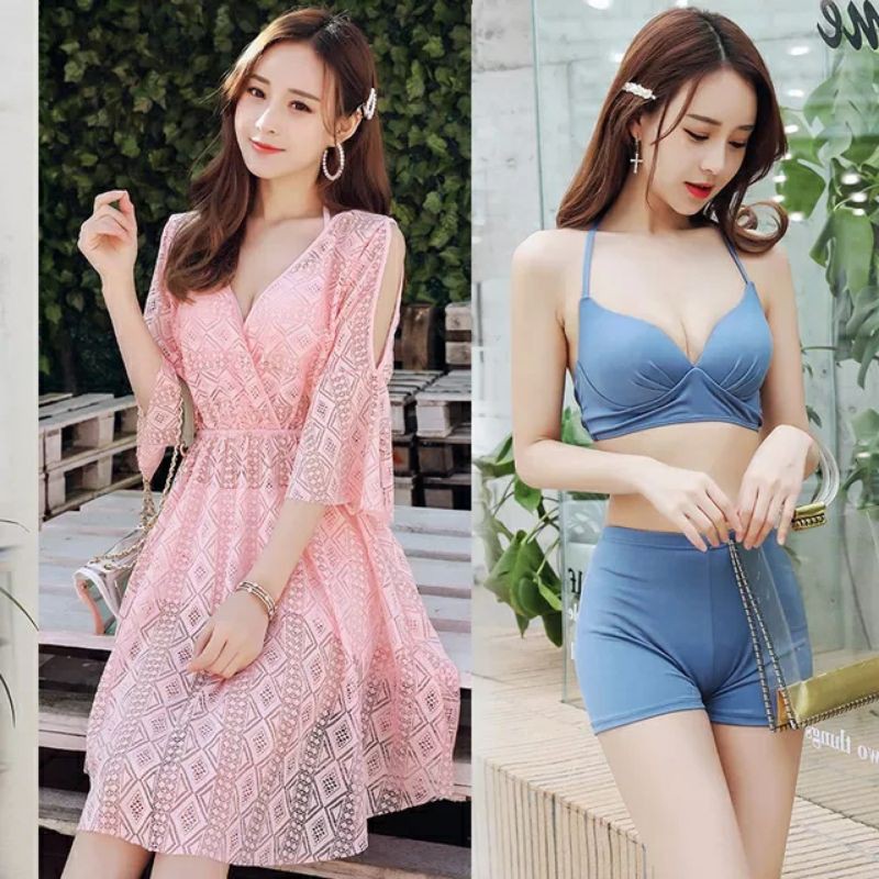 Bộ Bơi Đi Biển 3 Chi Tiết Siêu Sang Chảnh Hot 2021