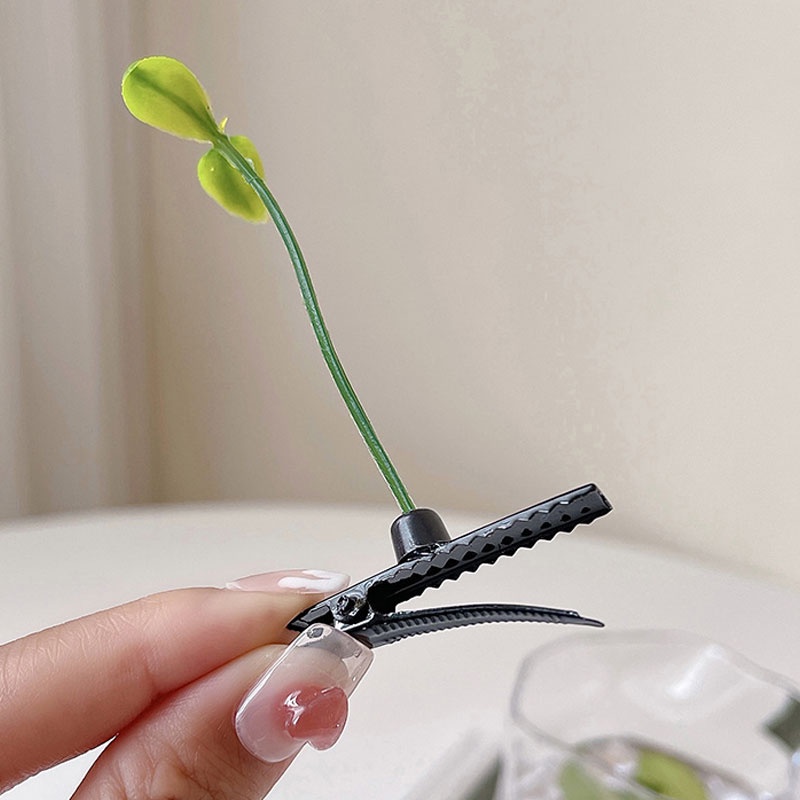 Kẹp tóc mầm cây vui nhộn đáng yêu - 01 Kẹp tóc