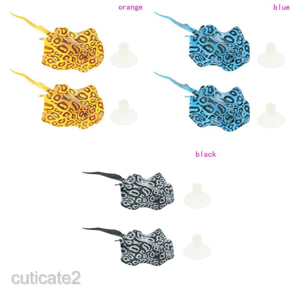 2pcs Artificial Fish Glowing Effect Aquarium Decor Floating Ornament