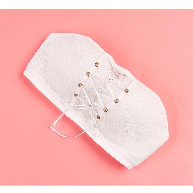 Áo Ngực Quả Ngang Dây Rút  Nâng Ngực Chống Tụt YiOn Underwear AKD04