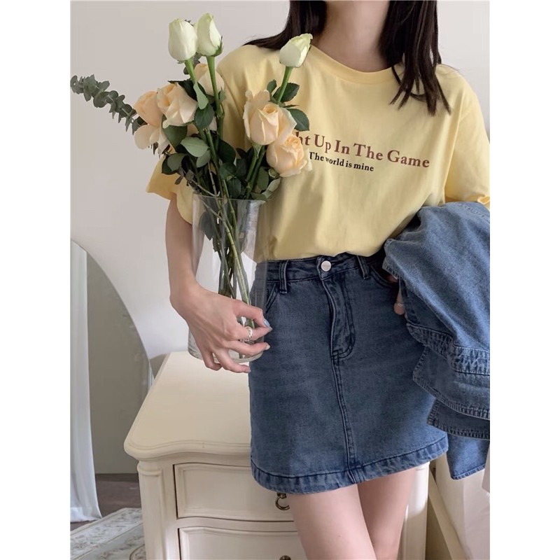 [HÀNG ORDER] Set áo khoác + chân váy Kinos vải jeans siêu bụi