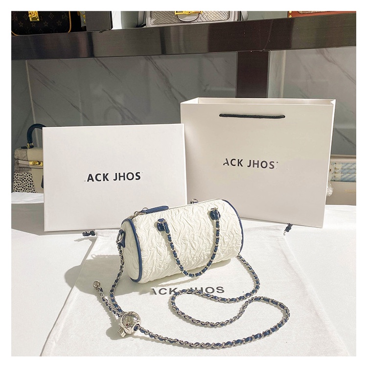 Túi Xách Đeo Vai Hình Trụ Cỡ Nhỏ Phong Cách Hong Kong Thời Trang Mới 2022