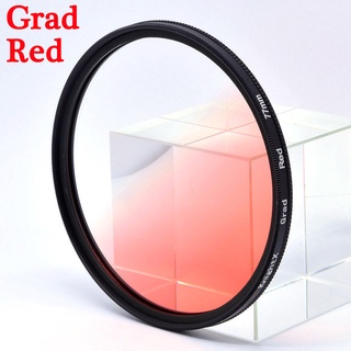 Bộ Lọc Ống Kính Màu Đỏ Gradient Cho 24-105 d600 d80 d3300 18-200 49mm 52mm 55mm 58mm 62mm 67mm 72mm 77mm
