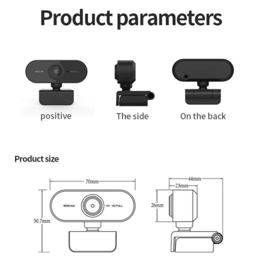 Webcam Máy Tính Có Mic Full HD 1080P, Camera Học Online Full Box 100% Dành Cho PC & Laptop - Bảo Hành 1 Đổi 1