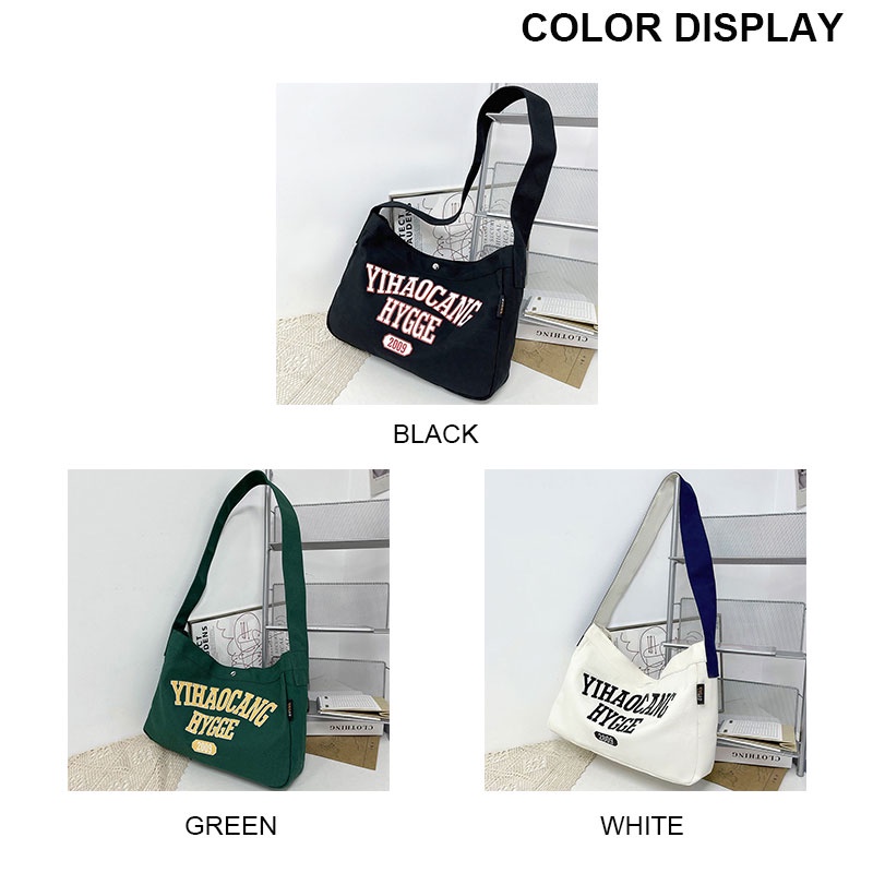 Túi đeo vai YADOU bằng vải canvas phong cách Nhật Bản thời trang cho nam nữ