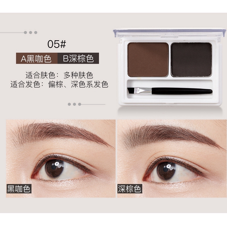 Two-tone eyebrow powder band brush | BigBuy360 - bigbuy360.vn