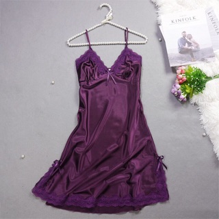 Váy ngủ phi lụa xẻ hông