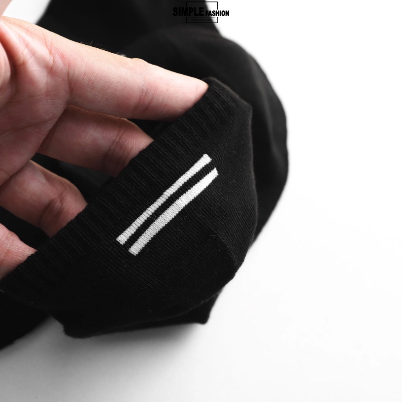 Tất Trơn Unisex Cổ Ngắn Len Tăm SIMPLE Vintage Hàn Quốc 3 màu ( 1 Đôi )