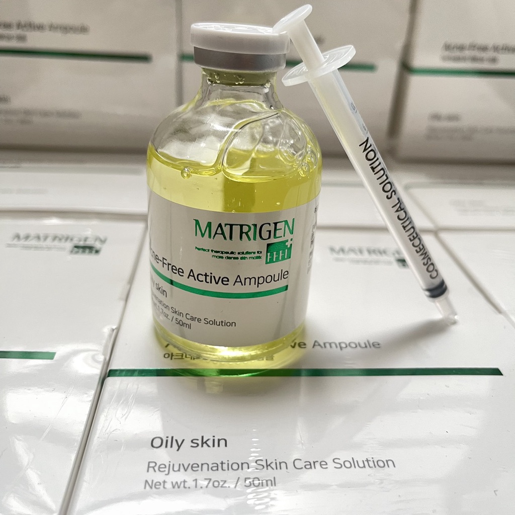 Tinh Chất Cho Da Mụn , Da Dầu Matrigen - Acne-Free Active Ampoule 50ml