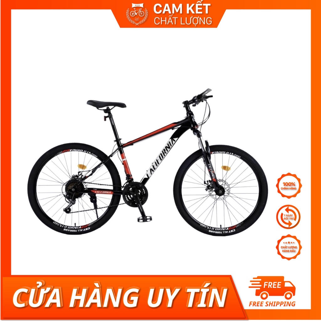 Xe đạp thể thao California 100cc.Tặng kèm chắn bùn và đèn báo hiệu.