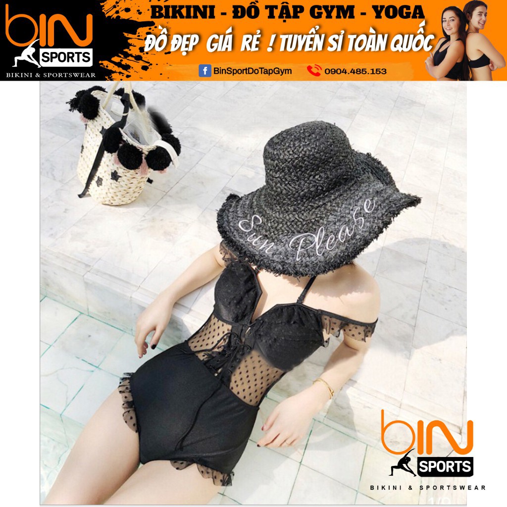 Đồ Bơi Nữ Đi Biển 1Mảnh Body Phối Voan Cao Cấp Hàng Nhập BHN010