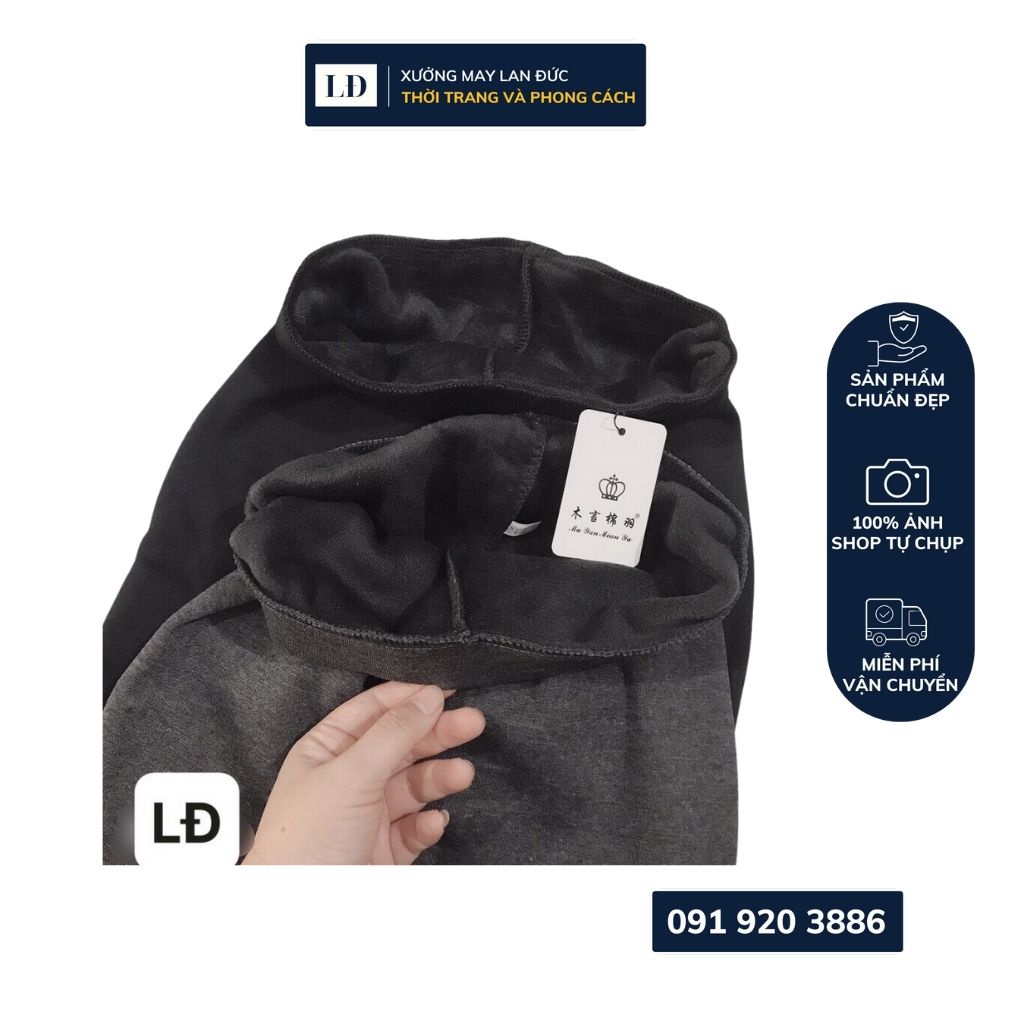 Quần Legging lót lông thỏ siêu ấm co dãn 4 chiều | BigBuy360 - bigbuy360.vn