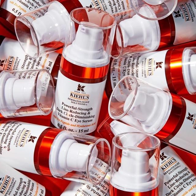 Kem dưỡng mắt Kiehls Powerful Strength Line-Reducing &amp; Dark Circle-Diminishing Vitamin C Eye Serum