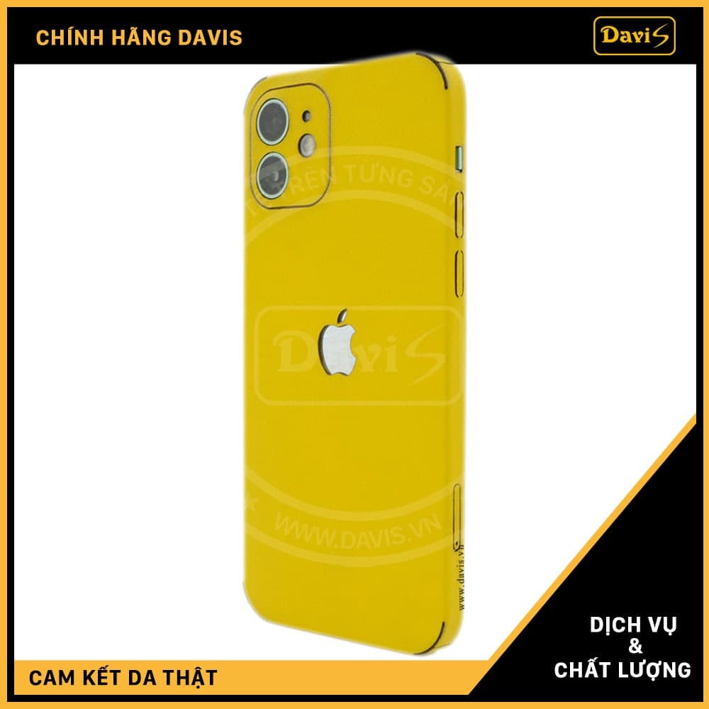 Miếng dán da full viền cho  Iphone 12 (Chính hàng Davis)