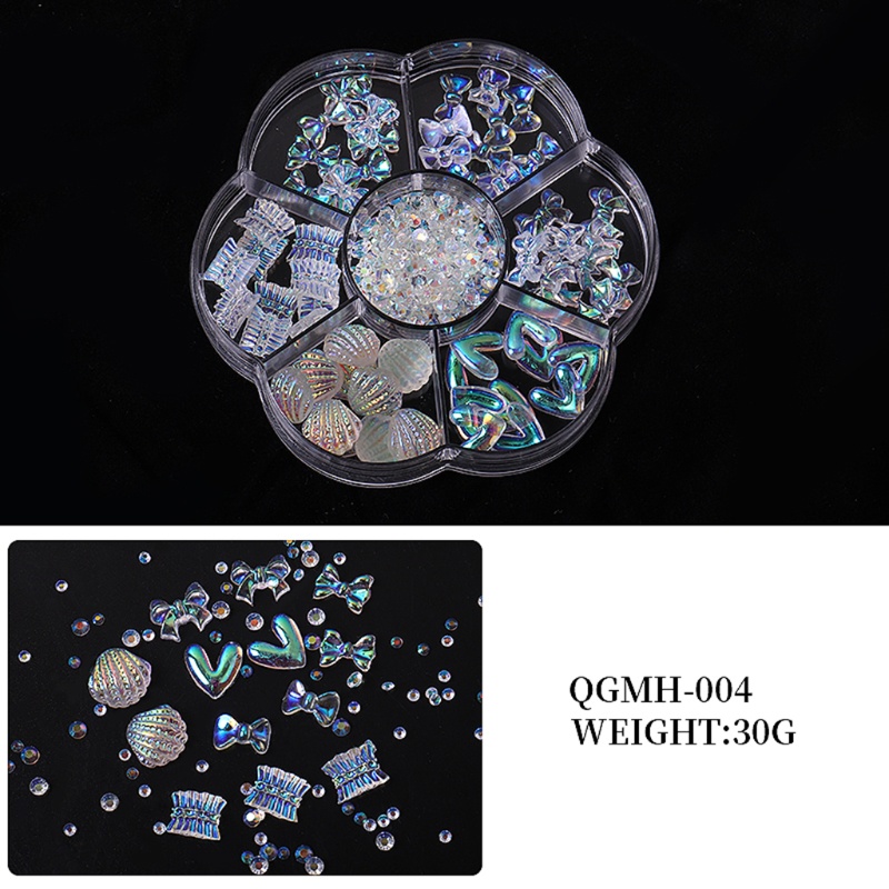 Hạt Pha Lê Hình Gấu 3D Trang Trí Móng Tay Nghệ Thuật