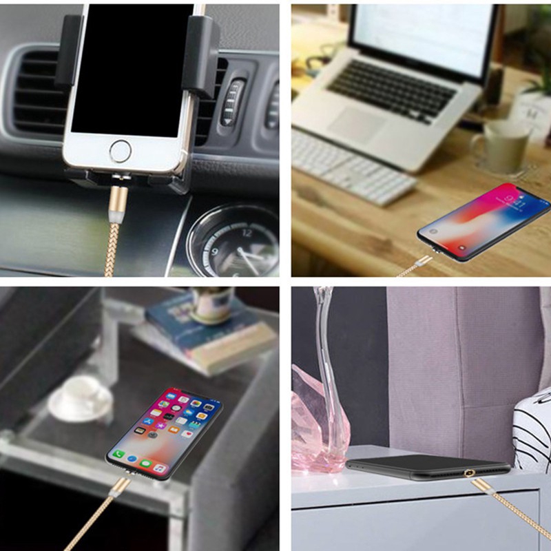 Cáp Sạc Nhanh Từ Tính Tương Thích Với Micro/Type-C/USB