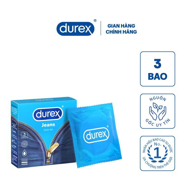 Bao cao su Durex Jeans hộp 3 bao