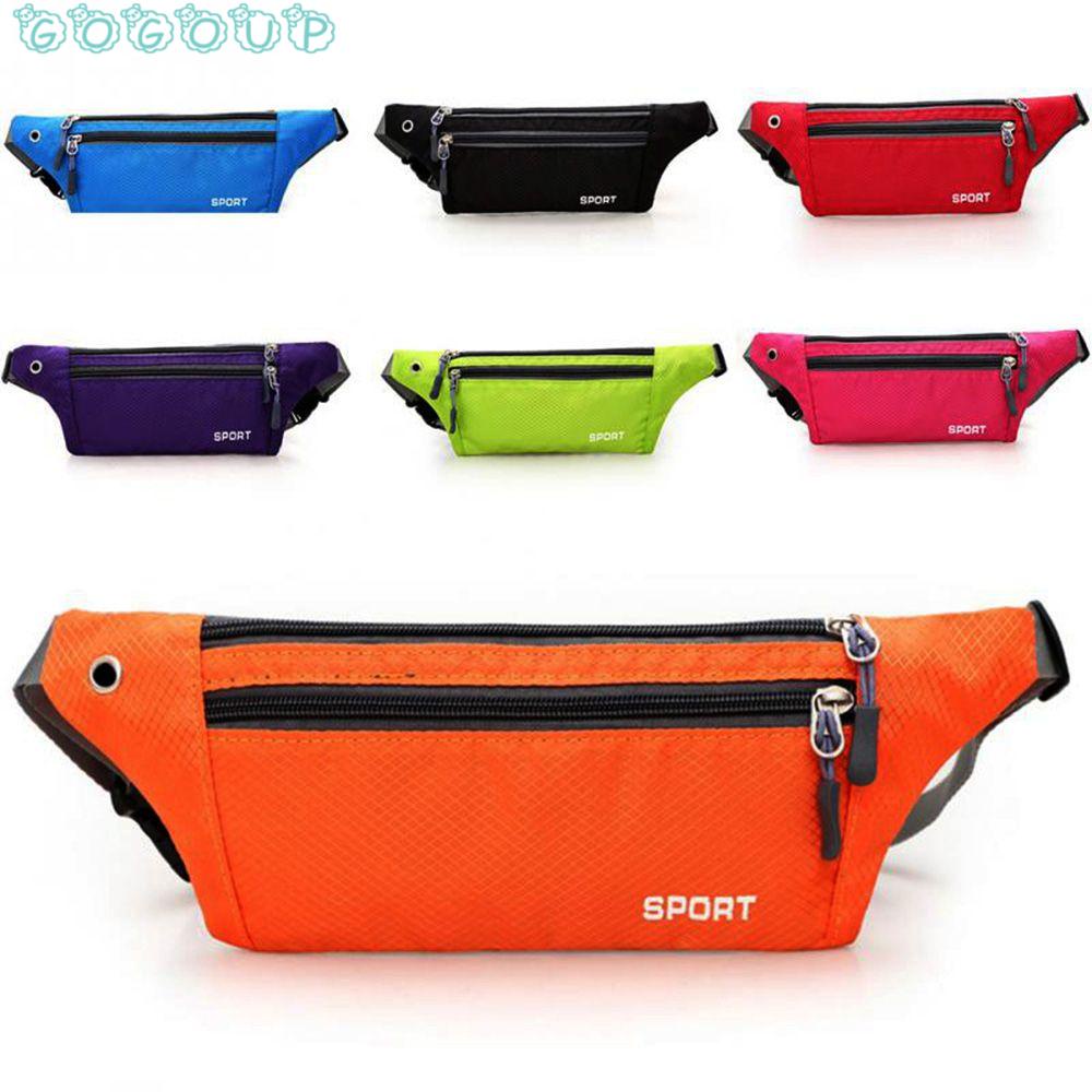 Túi Đeo Chéo Ngực/Thắt Lưng 10 Màu Sắc Chống Thấm Nước Có Khóa Kéo Thời Trang Cho Hoạt Động Ngoài Trời