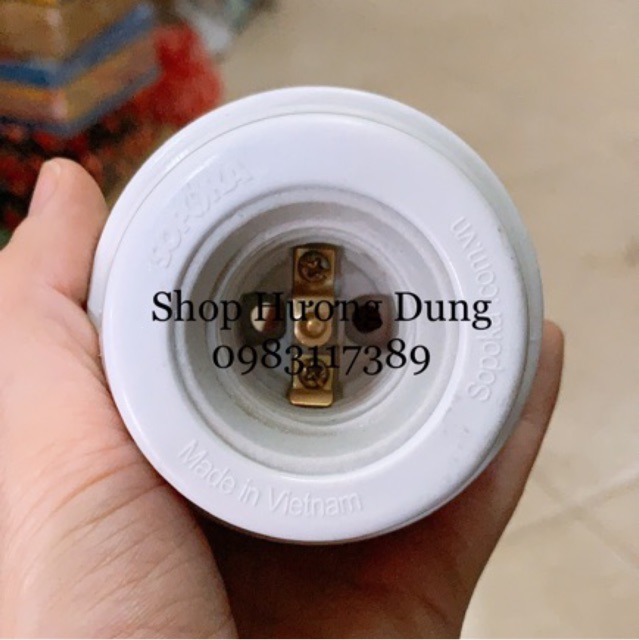 Đui đèn vát tường lõi sứ Sopoka ĐV6 E27