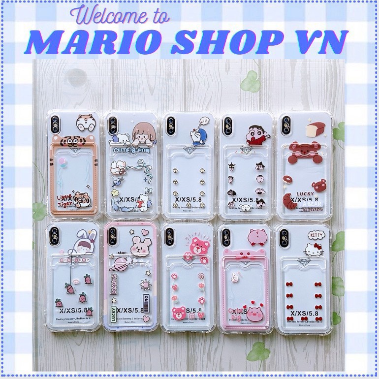 Ốp ví dẻo iphone 6/6s/6 plus/6s plus/7/8/se 2020/7 plus/8 plus/X/Xs