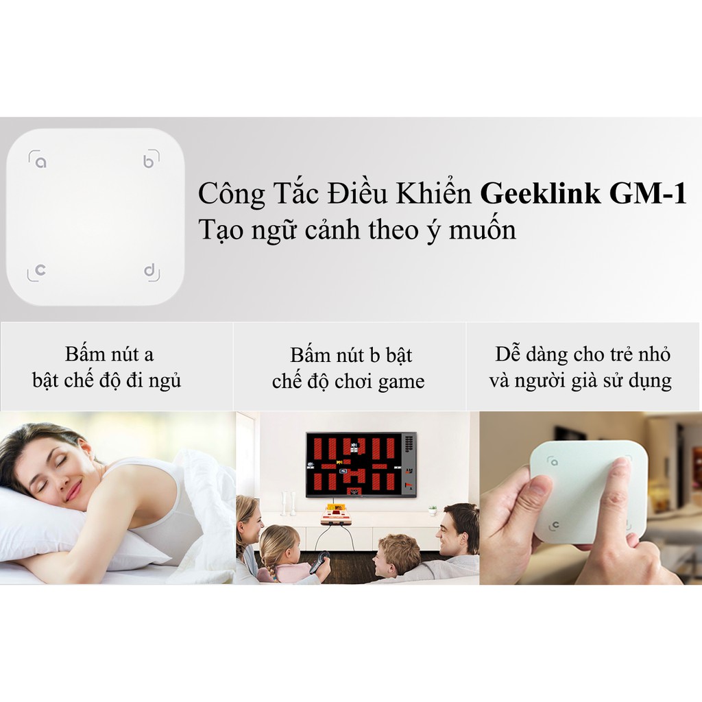 Công tắc điều khiển ngữ cảnh Geeklink GM-1 - [HMTS]