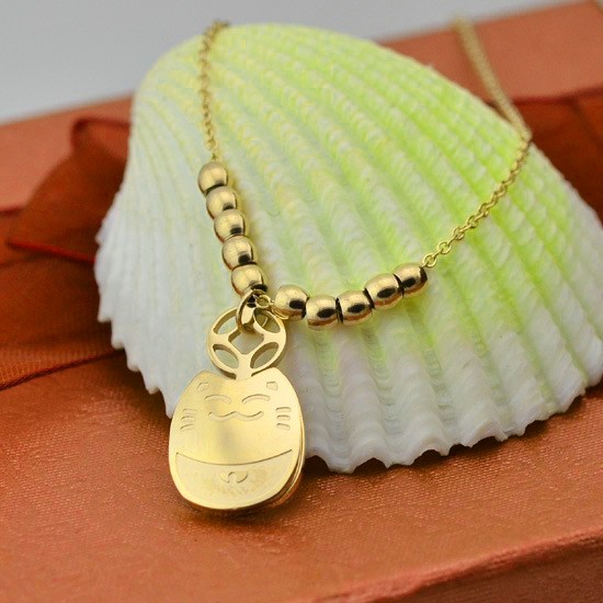 Lắc chân, vòng chân titan con mèo totoro màu vàng tươi | BigBuy360 - bigbuy360.vn