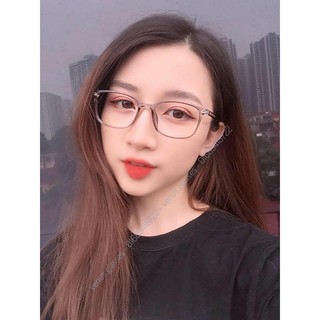 Gọng kính cận nhựa dẻo venus dáng mắt vuông bầu 206 - lắp mắt cận theo yêu cầu
