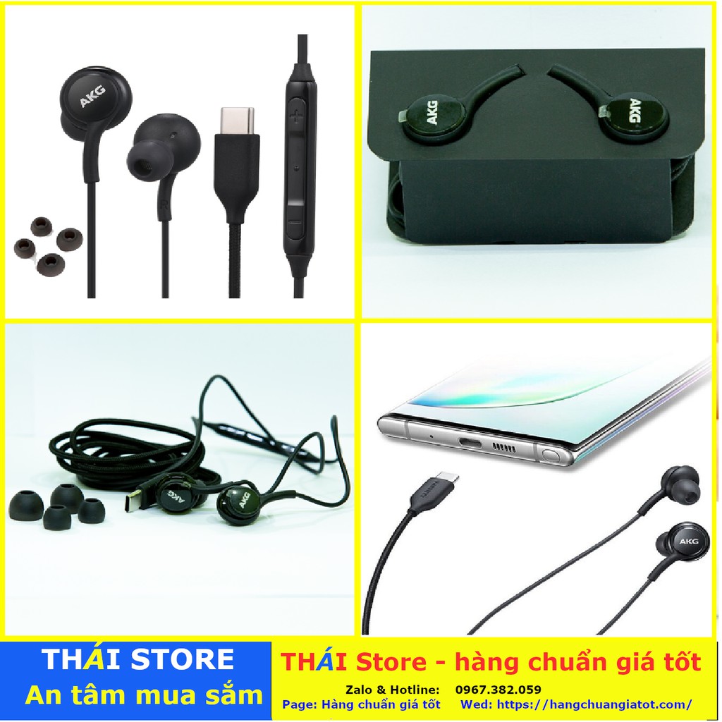 Tai nghe Sam Sung AKG chính hãng Note 10, chân Type C, dùng cho Galaxy S10, Galaxy S10 Plus, Galaxy Note 10...(mã TA01)