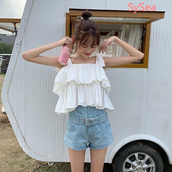 Áo Nữ Hai Dây Dáng Rộng Phong Cách Hàn Quốc Thời Trang Mùa Hè | BigBuy360 - bigbuy360.vn