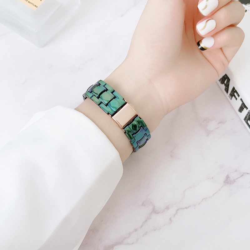 Dây Đeo Nhựa Trong Suốt 22mm 20mm Cho Đồng Hồ Thông Minh Samsung Galaxy Watch 3 4 40 / 44m 41 / 45mm Huawei GT2