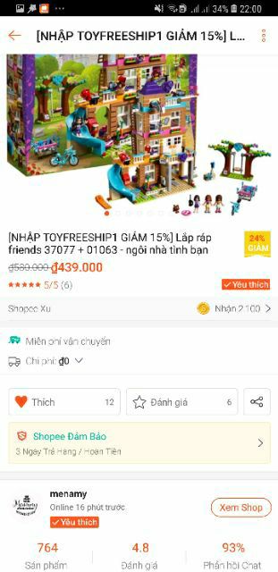 Lắp ráp kiểu lego friends -  ngôi nhà tình bạn