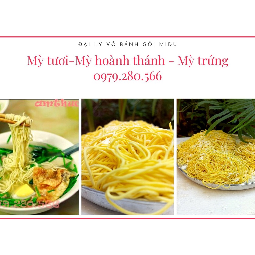 Mỳ tươi 1kg (Hàng Mới, ship nhanh 30p-1h), sợi mỳ dai, ngon