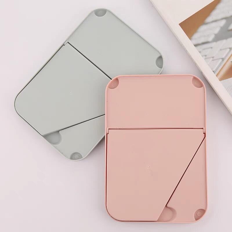 Gương giấy chữ nhật mini trang điểm gấp gọn
