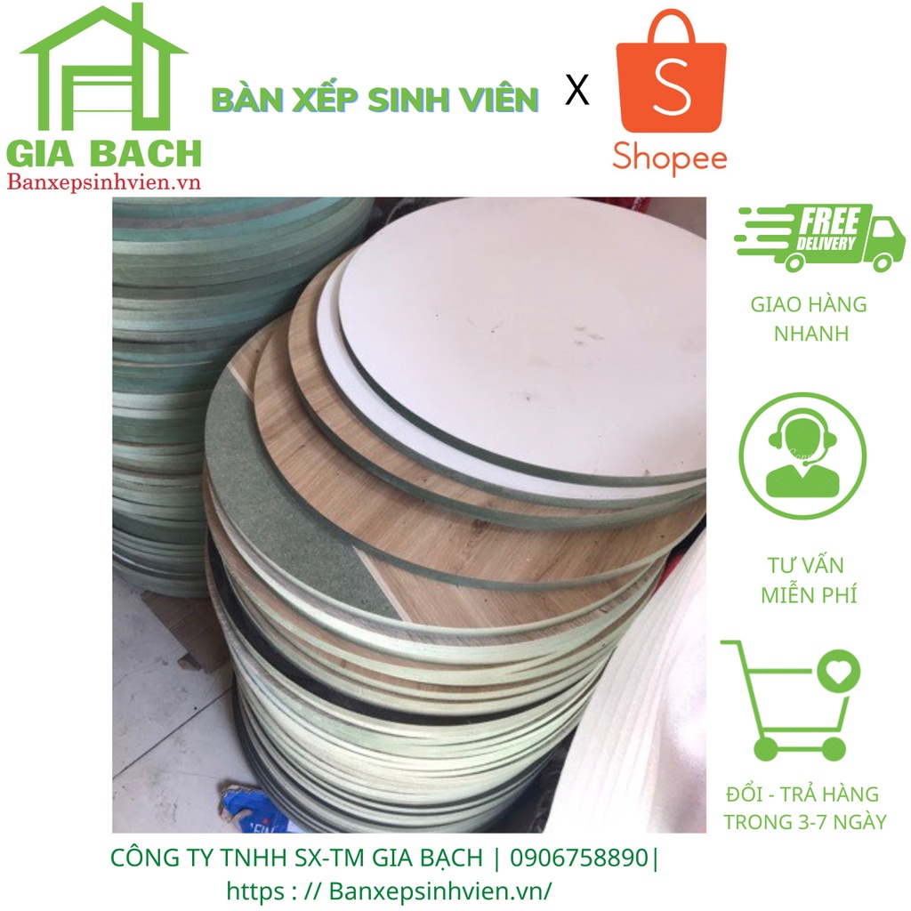Mặt bàn Gỗ MDF đường kính 59cm