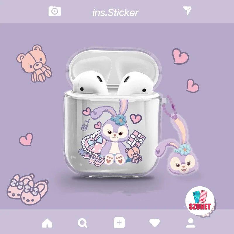 Vỏ Bảo Vệ Hộp Sạc Tai Nghe Airpods 1 2 3 4 Pro inPods 12 I9 i9s i11 i12s Bằng Silicon Mềm Trong Suốt Họa Tiết Hoạt Hình Dễ Thương