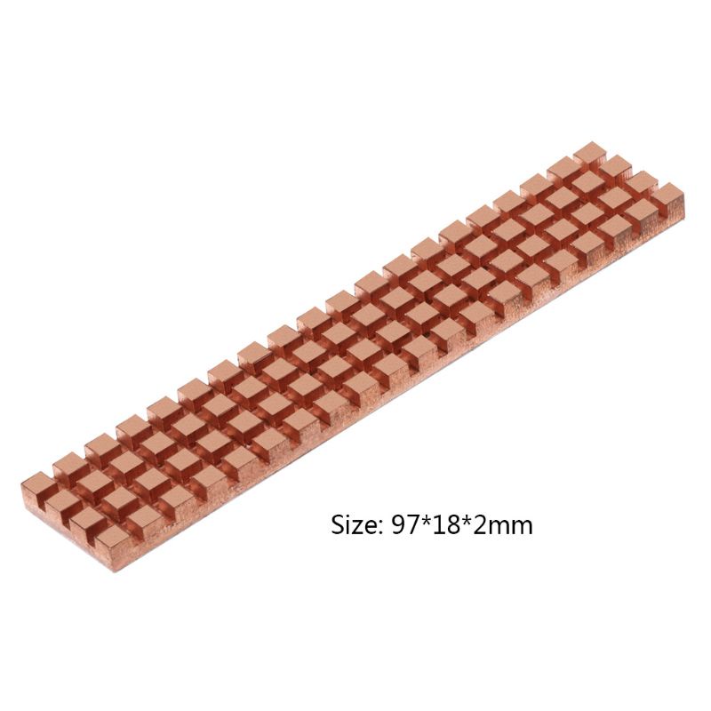 Tấm Tản Nhiệt Bằng Đồng Nguyên Chất Bonjour 97x18mm Cho M.2 Ngff 22110 Pci-E Nvme Ssd Laptop | BigBuy360 - bigbuy360.vn